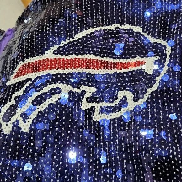Buffalo Bills Football Sequin Jacket - Picture 9 of 13